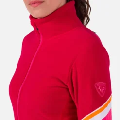 Pile Rossignol W's Strawpile Fleece Full Zip Ruby Red