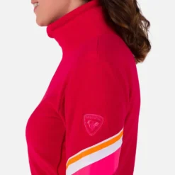 Pile Rossignol W's Strawpile Fleece Full Zip Ruby Red