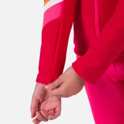 Pile Rossignol W's Strawpile Fleece Full Zip Ruby Red