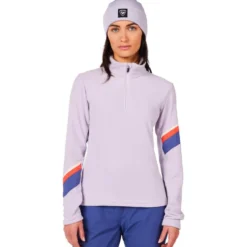 Pile Rossignol W Strawpile Fleece Half Zip Galactic Lilac