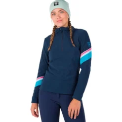 Pile Rossignol W Strawpile Fleece Half Zip Dark Navy