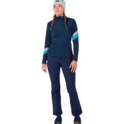 Pile Rossignol W Strawpile Fleece Half Zip Dark Navy