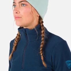 Pile Rossignol W Strawpile Fleece Half Zip Dark Navy