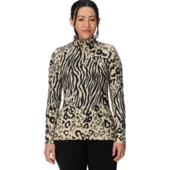 Pile Spyder Vivid 1/2 Zip Animal Print