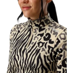 Pile Spyder Vivid 1/2 Zip Animal Print