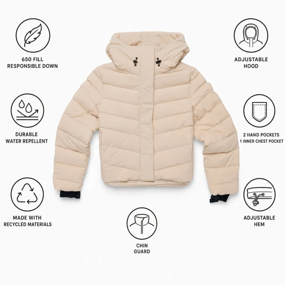 Piumino Cotopaxi Alivio Down Jacket W Cream