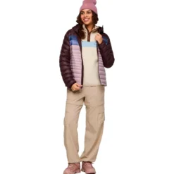 Piumino Cotopaxi Fuego Down Hooded Jacket W Coffee and Quartz