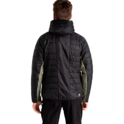 Piumino DARE2B Touring II Baffled Jacket Black Olivine Green