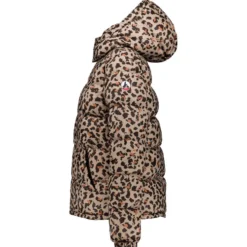 Piumino Jott Prague Print Beige Leopard
