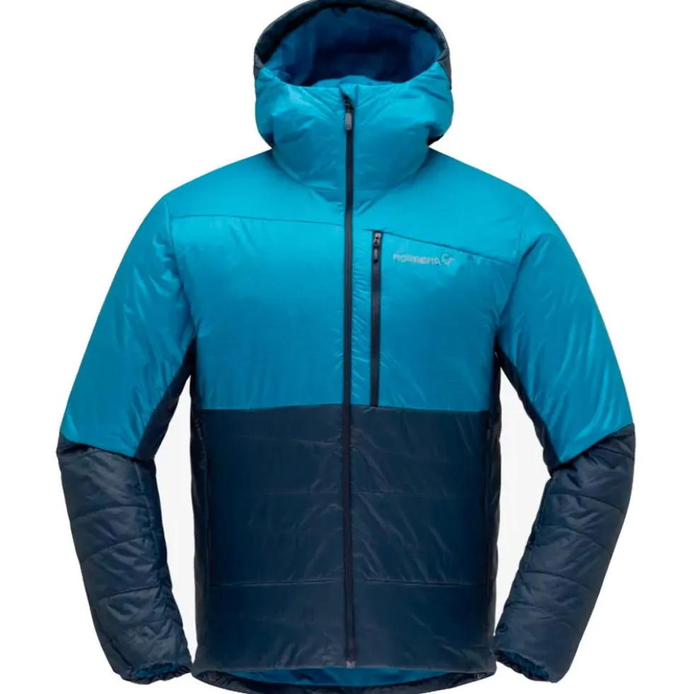 Piumino Norrona Falketind Thermo60 Hood M's Haiwaiian Surf indigo