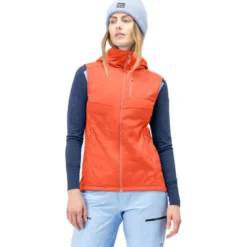 Piumino senza maniche Norrona Women's Lyngen Alpha90 Vest Orange Alert