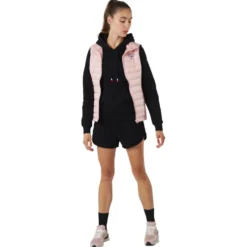 Piumino senza maniche Rossignol W Rossi Light Vest Power Pink
