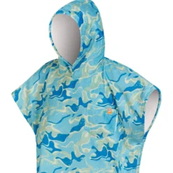 Poncho da bagno After Essentials Camo Series Blue