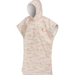 Poncho da bagno After Essentials Beach Poncho Japan Waves Soft Pink