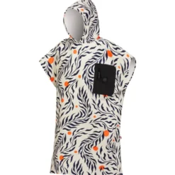 Poncho da bagno After Essentials Tech Pocket Series Poncho Feather Leaves