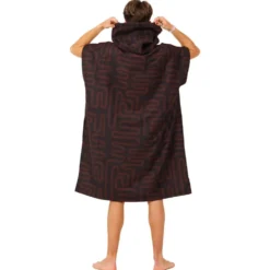 Poncho da bagno After Essentials Tech Pocket Series Poncho Black Snake