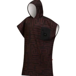 Poncho da bagno After Essentials Tech Pocket Series Poncho Black Snake