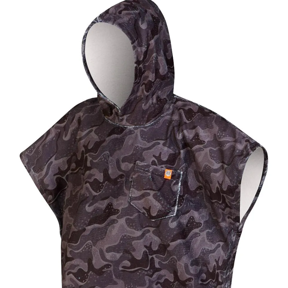 Poncho da bagno After Essentials Camo Series Deep Black