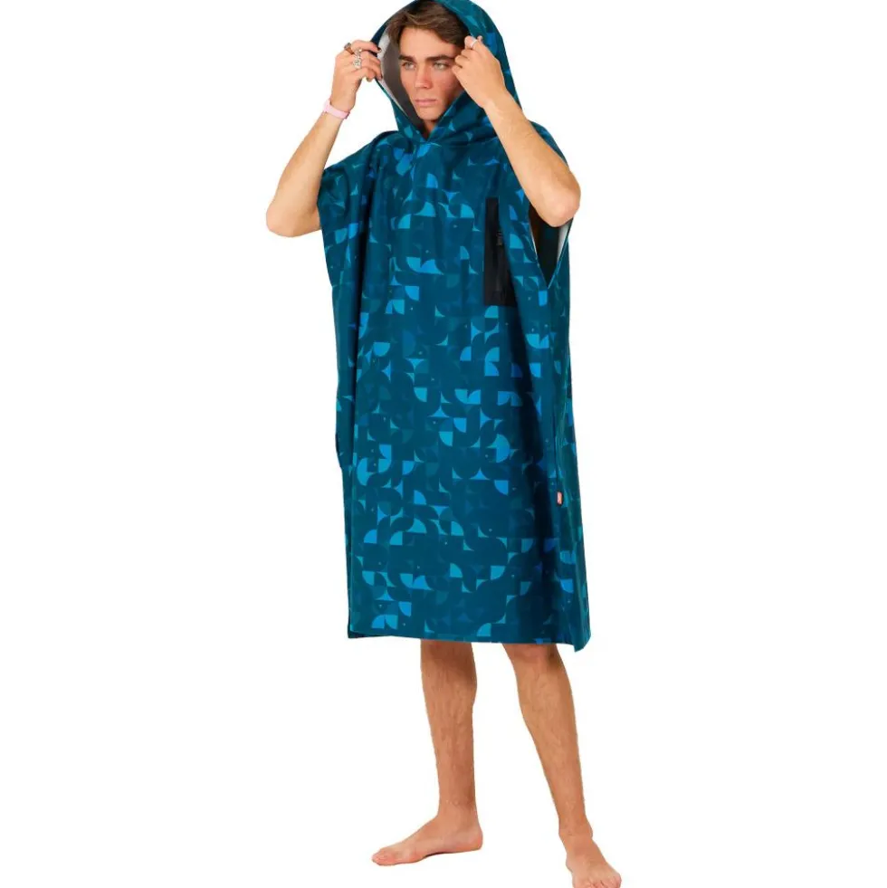 Poncho da bagno After Essentials Tech Pocket Series Poncho Blue Star