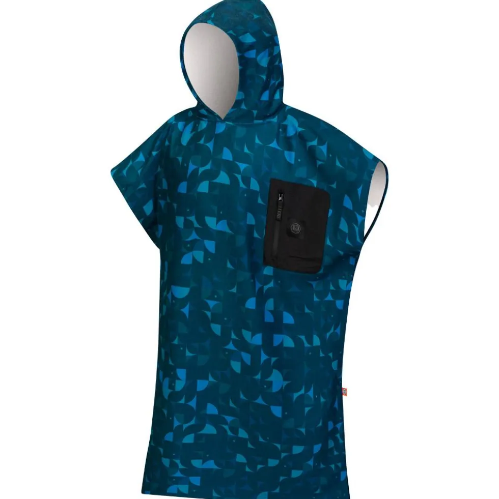 Poncho da bagno After Essentials Tech Pocket Series Poncho Blue Star