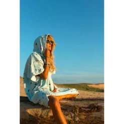 Poncho da bagno After Essentials Beach Poncho Madrague Light Blue