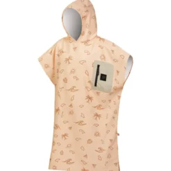 Poncho da bagno After Essentials Tech Pocket Series Poncho Fins Print