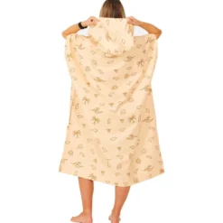 Poncho da bagno After Essentials Tech Pocket Series Poncho Fins Print