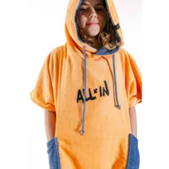 Poncho da bagno All-In Junior Crew Ponchos Kai Surf Apricot
