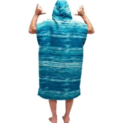 Poncho da bagno All-In Quick Dry Poncho Zebrou Sky