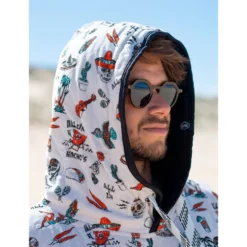 Poncho da bagno All-In V-Poncho Men Beach Crew Mexicano