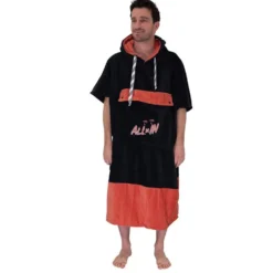 Poncho da bagno All-In V-Poncho Flash Black Argile