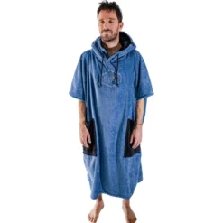 Poncho da bagno All-In V-Poncho Flash Big Blue