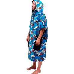 Poncho da bagno All-In V-Poncho Men Beach Crew Nippon Waves