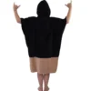 Poncho da bagno All-In V-Poncho Flash Black Dark Pink
