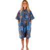 Poncho da bagno All-In V-Poncho Men Beach Crew Flore Blue