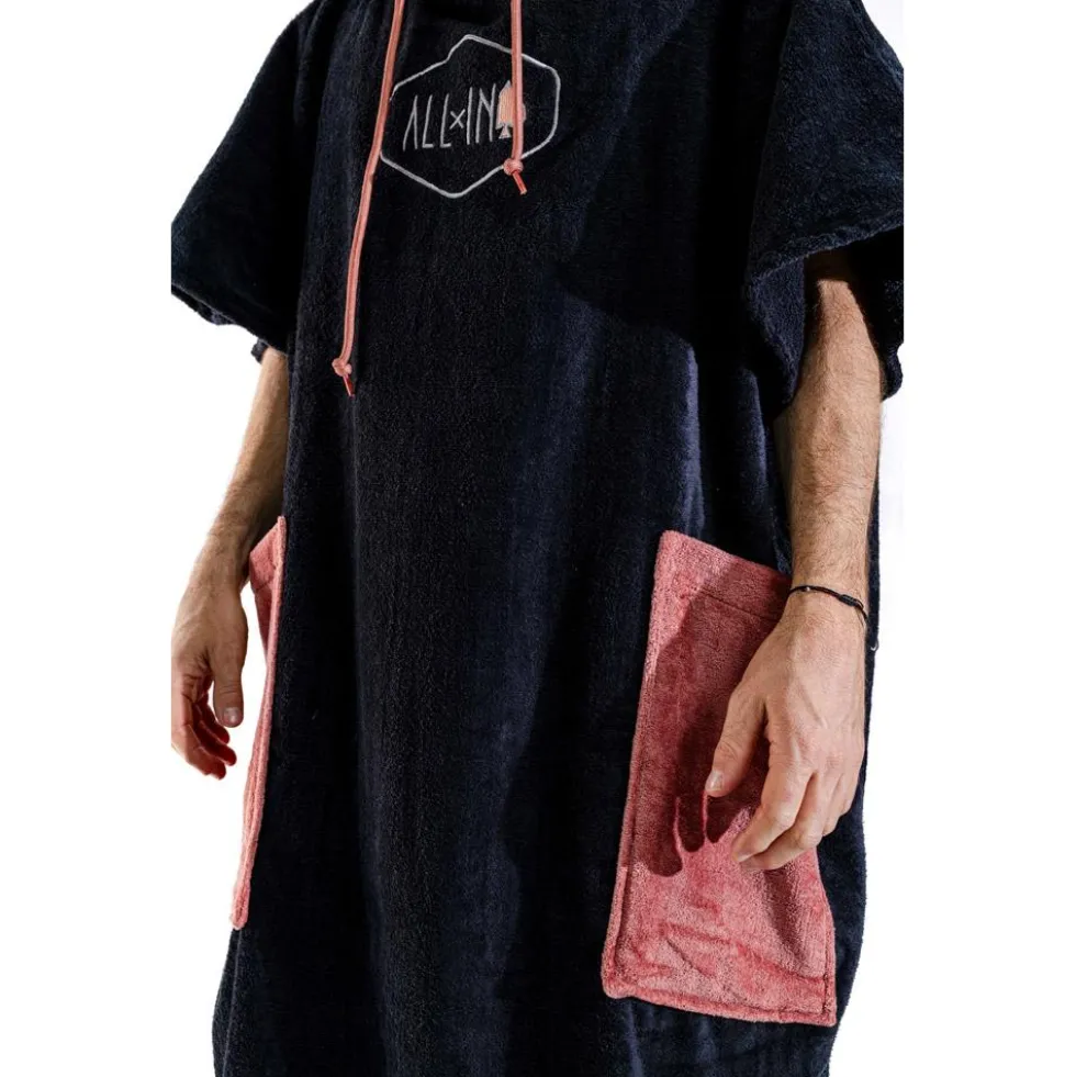 Poncho da bagno All-In V-Poncho Flash Black Terra