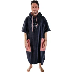 Poncho da bagno All-In V-Poncho Flash Black Terra