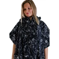 Poncho da bagno All-In Women T Poncho Oneline White