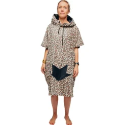 Poncho da bagno All-In Women V Poncho Leopard
