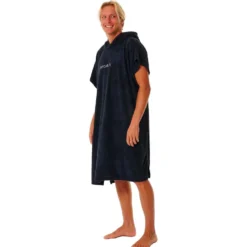 Poncho da bagno Rip Curl Brand Hooded Towel Black Grey