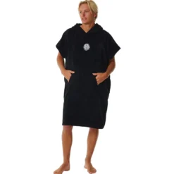 Poncho da bagno Rip Curl Logo Hooded Towel Black