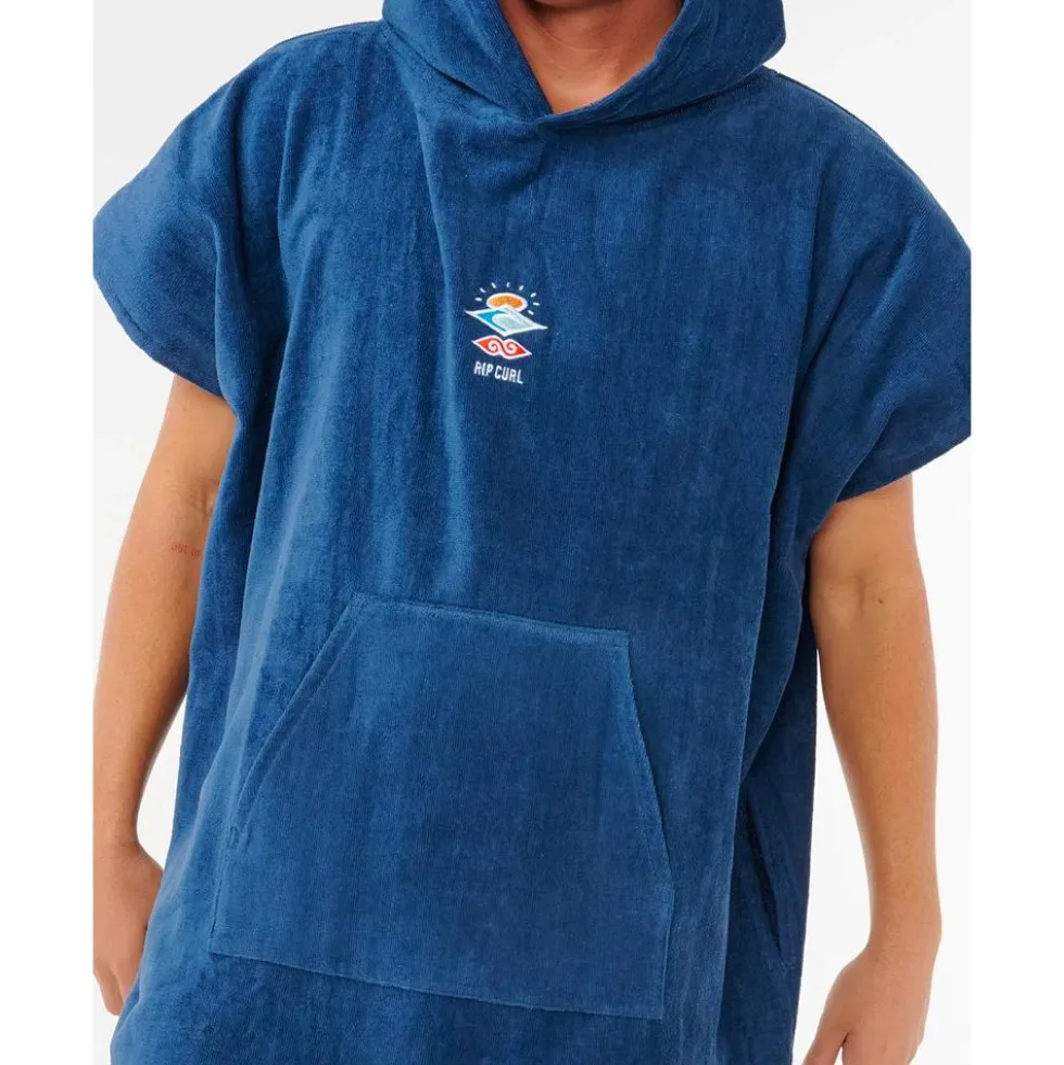 Poncho da bagno Rip Curl Logo Hooded Towel Navy