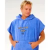 Poncho da bagno Rip Curl Logo Hooded Towel Blue Haze