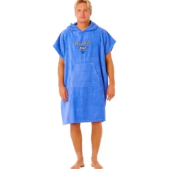 Poncho da bagno Rip Curl Logo Hooded Towel Blue Haze