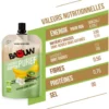 Purè Baouw Compotes Energétiques Bio 90g Banane - Kiwi - Vanille