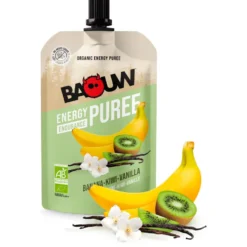 Purè Baouw Compotes Energétiques Bio 90g Banane - Kiwi - Vanille
