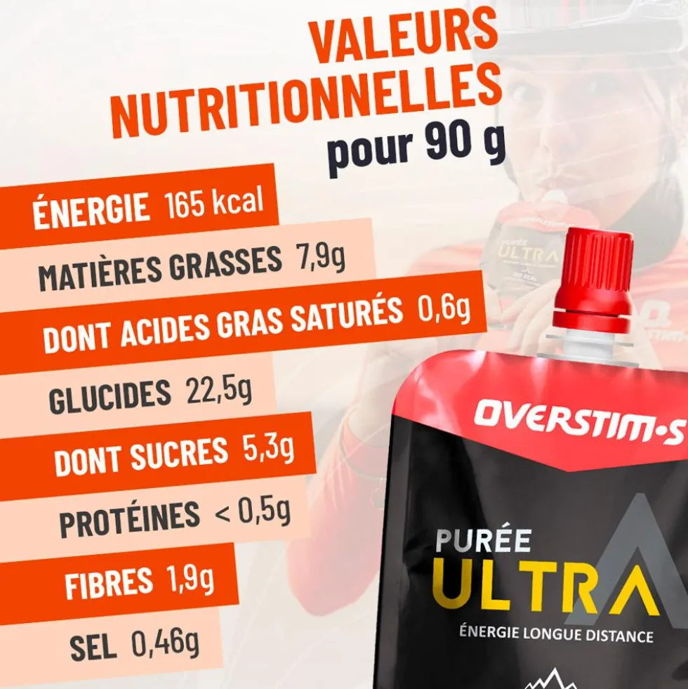 Purè Overstims Puree Ultra Fraise Pomme