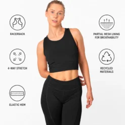 Reggiseni sportivi Kari Traa Linnea Top Black
