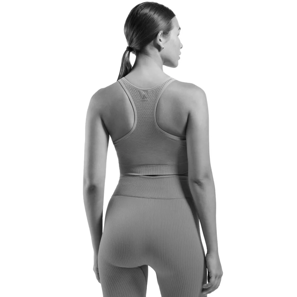 Reggiseni sportivi Odlo Seamless Medium Padded Sport Brassière Black Melange
