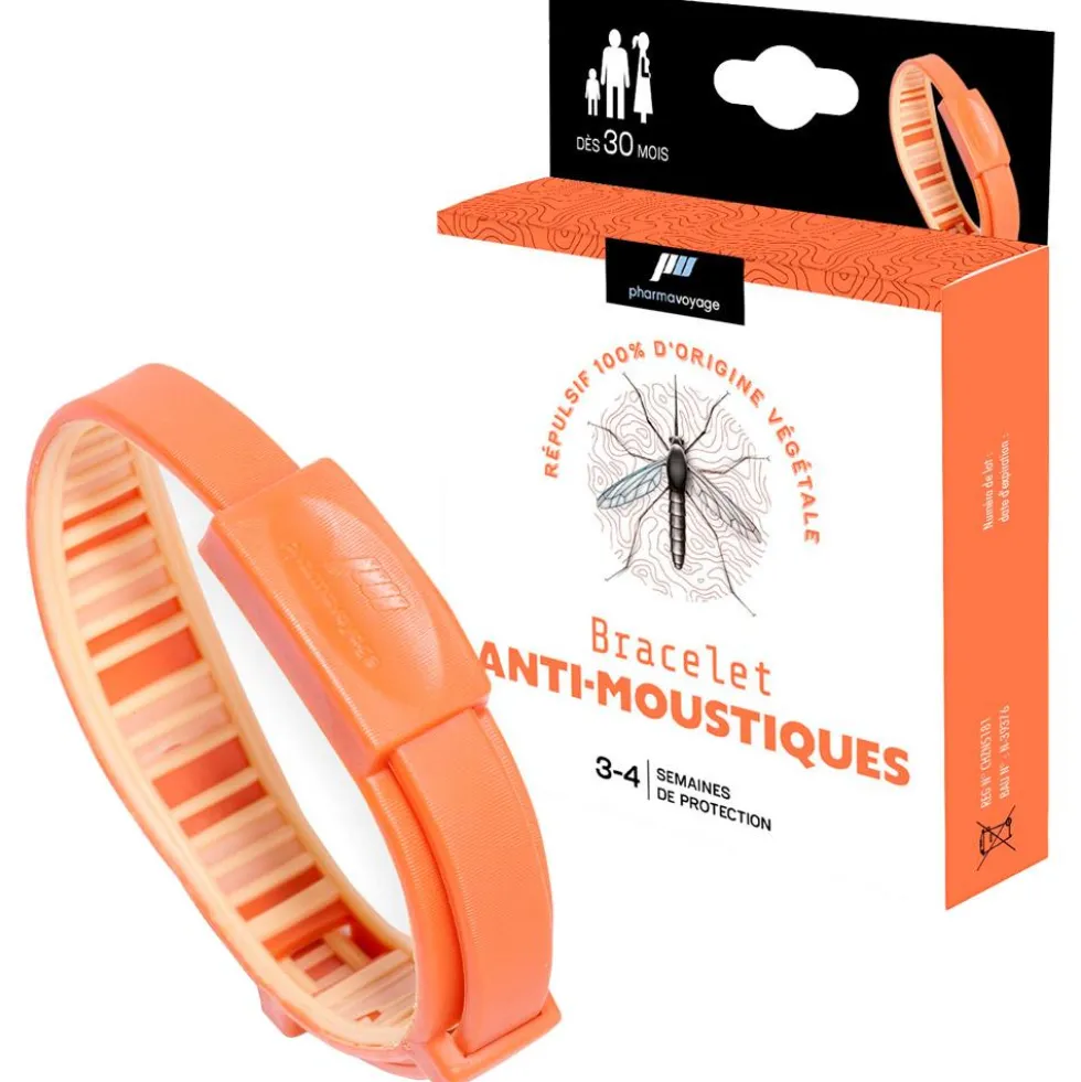 Repellenti insetti Pharmavoyage Bracelet Anti-Moustique Orange